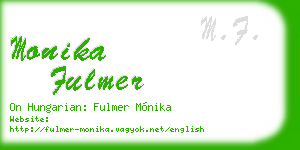 monika fulmer business card